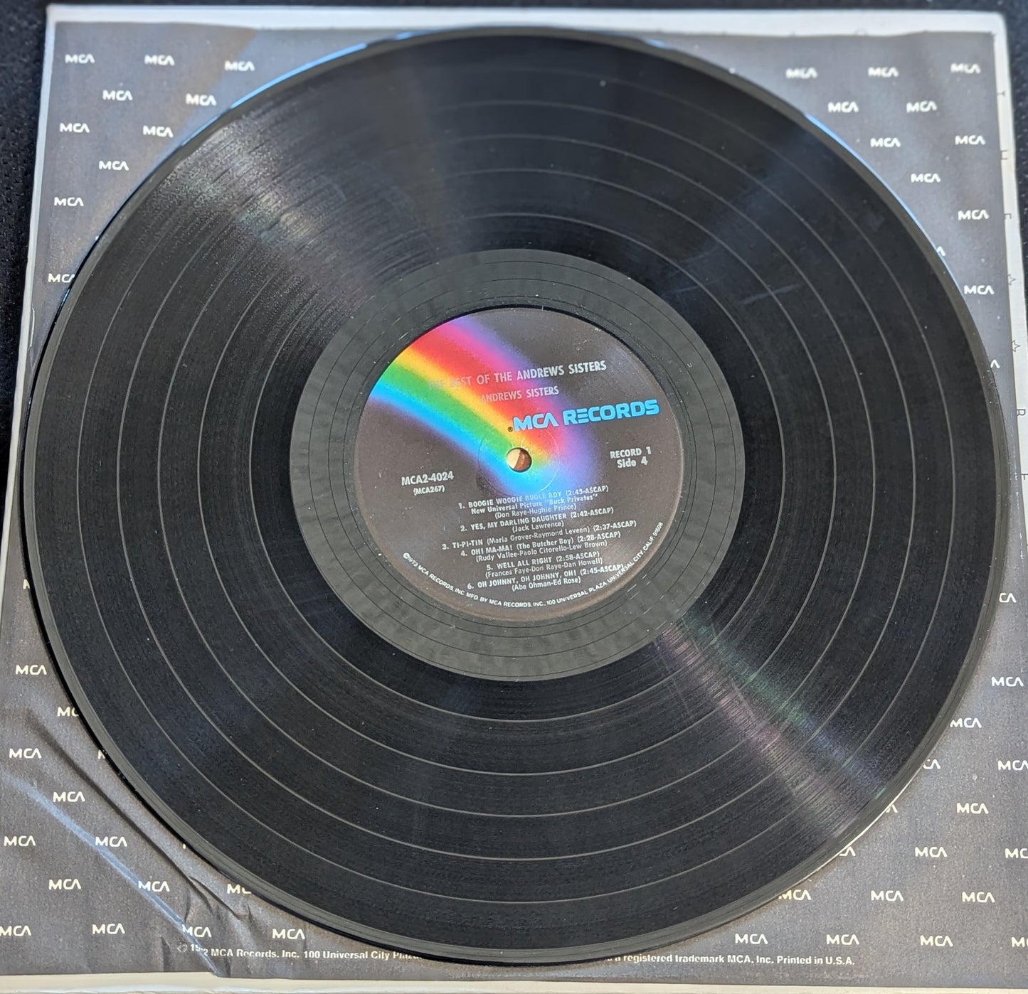 The Best Of THE ANDREWS SISTERS 2xLP Vinyl Record 1973 MCA MCA2-4024 (VG Vinyl, VG Sleeve)