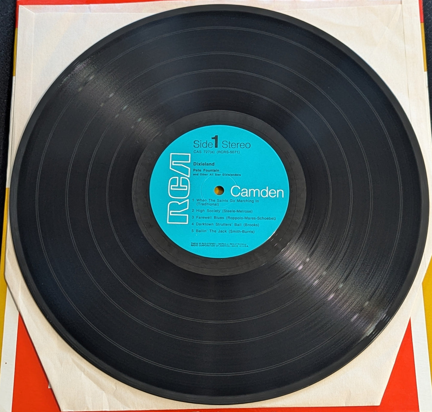 PETE FOUNTAIN -Dixieland Live Performance In New Orleans LP CAS 727(e) 1962 (VG+ Vinyl, VG Sleeve)