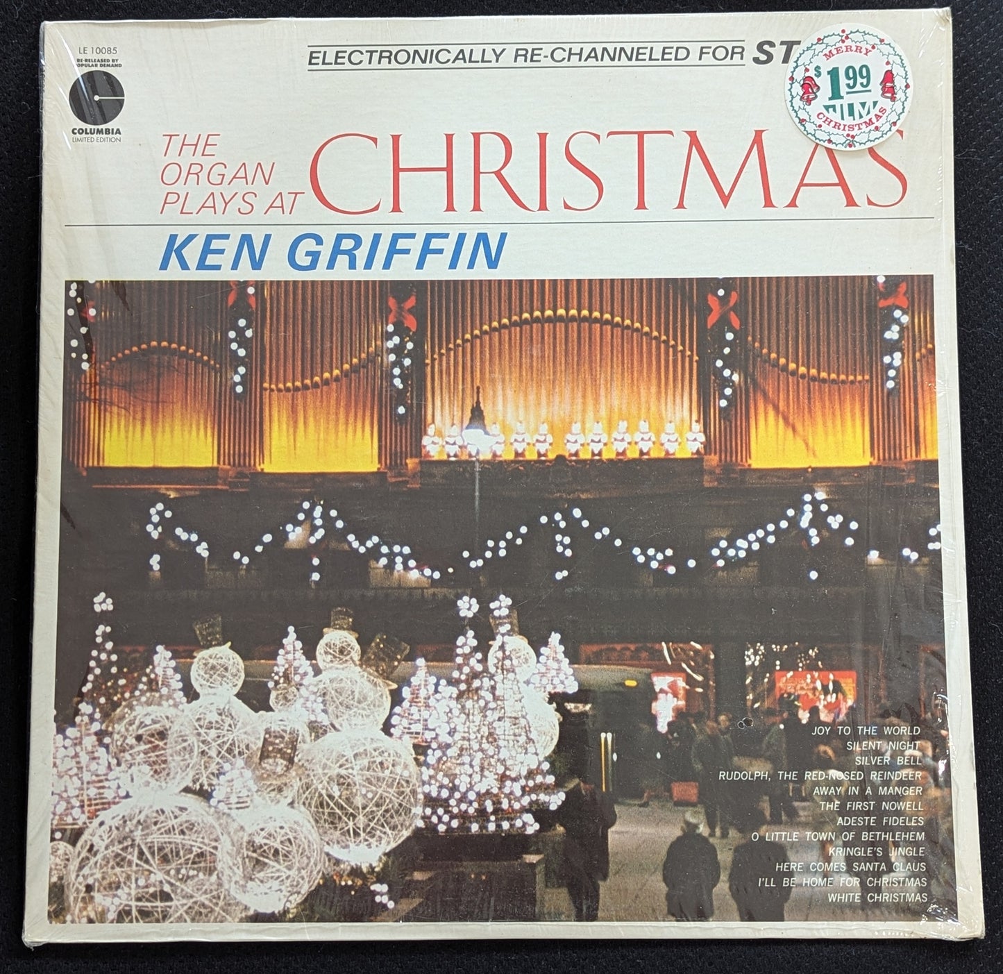 KEN GRIFFIN The Organ Plays At Christmas LP Vinyl Record Columbia LE 10085 (VG Vinyl, VG+ Sleeve)