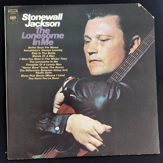 STONEWALL JACKSON The Lonesome In Me LP Vinyl Record 1970 Columbia CS 9994 (VG Vinyl, G+ Sleeve)