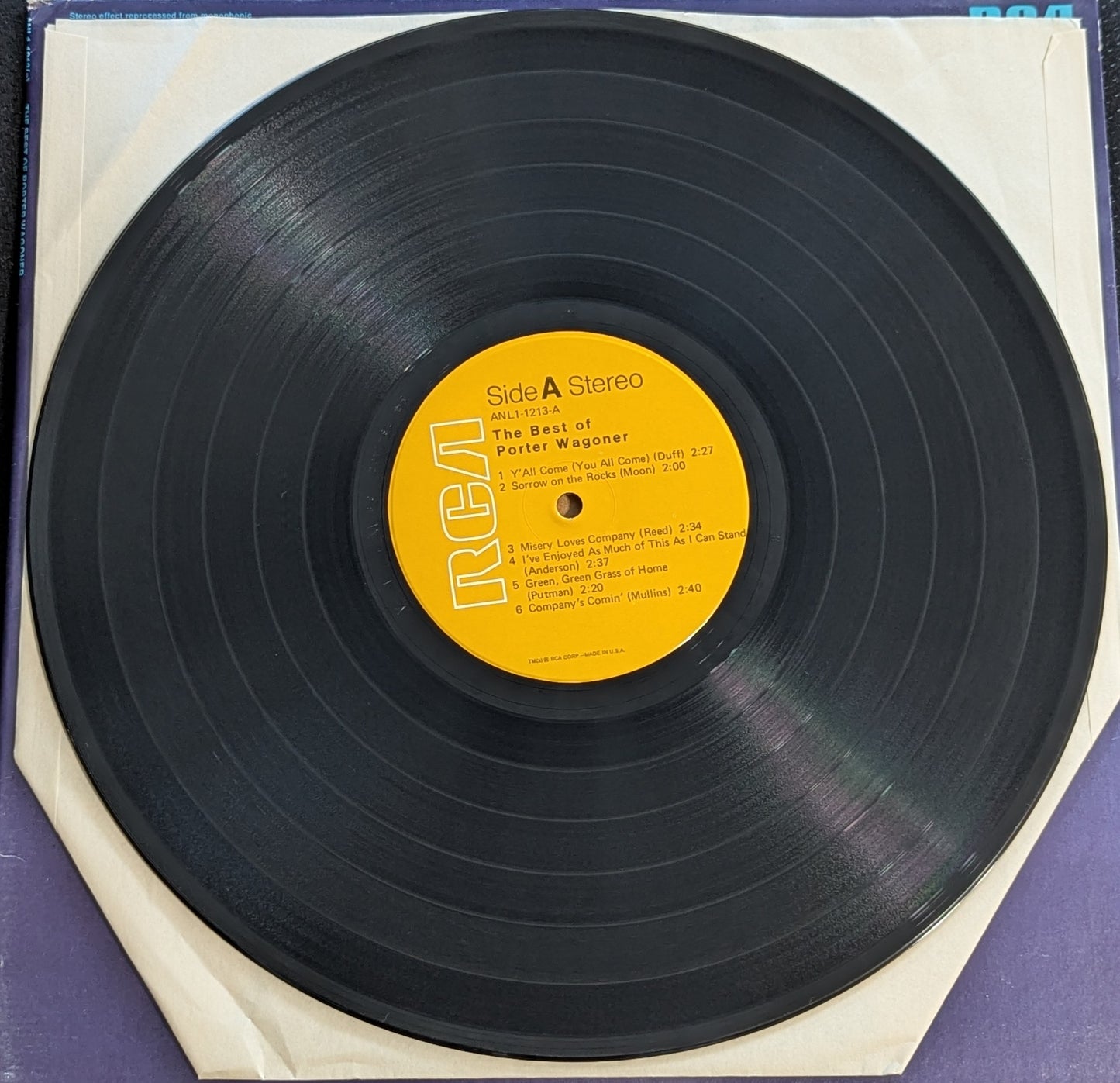 PORTER WAGONER The Best Of Porter Wagoner ANL1-1213(e) LP Vinyl Record Country (VG Vinyl, VG Sleeve)