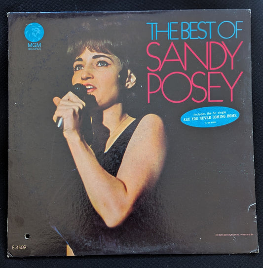 SANDY POSEY The Best Of Sandy Posey LP Vinyl Record MGM E-4509 (VG Vinyl, G+ Sleeve)