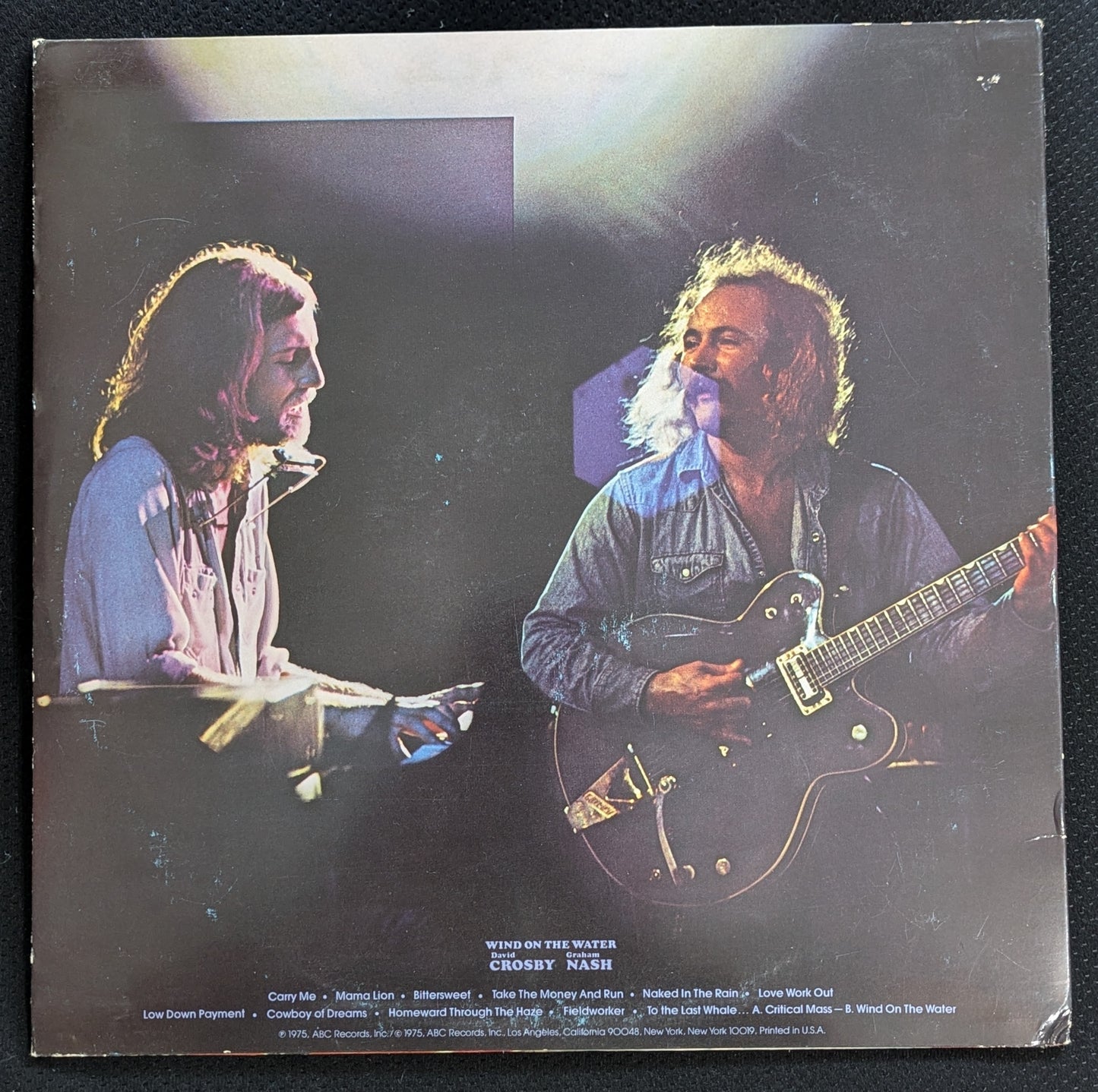 DAVID CROSBY GRAHAM NASH Wind On The Water LP Vinyl Record 1975 ABCD-902 (VG Vinyl, VG Sleeve)
