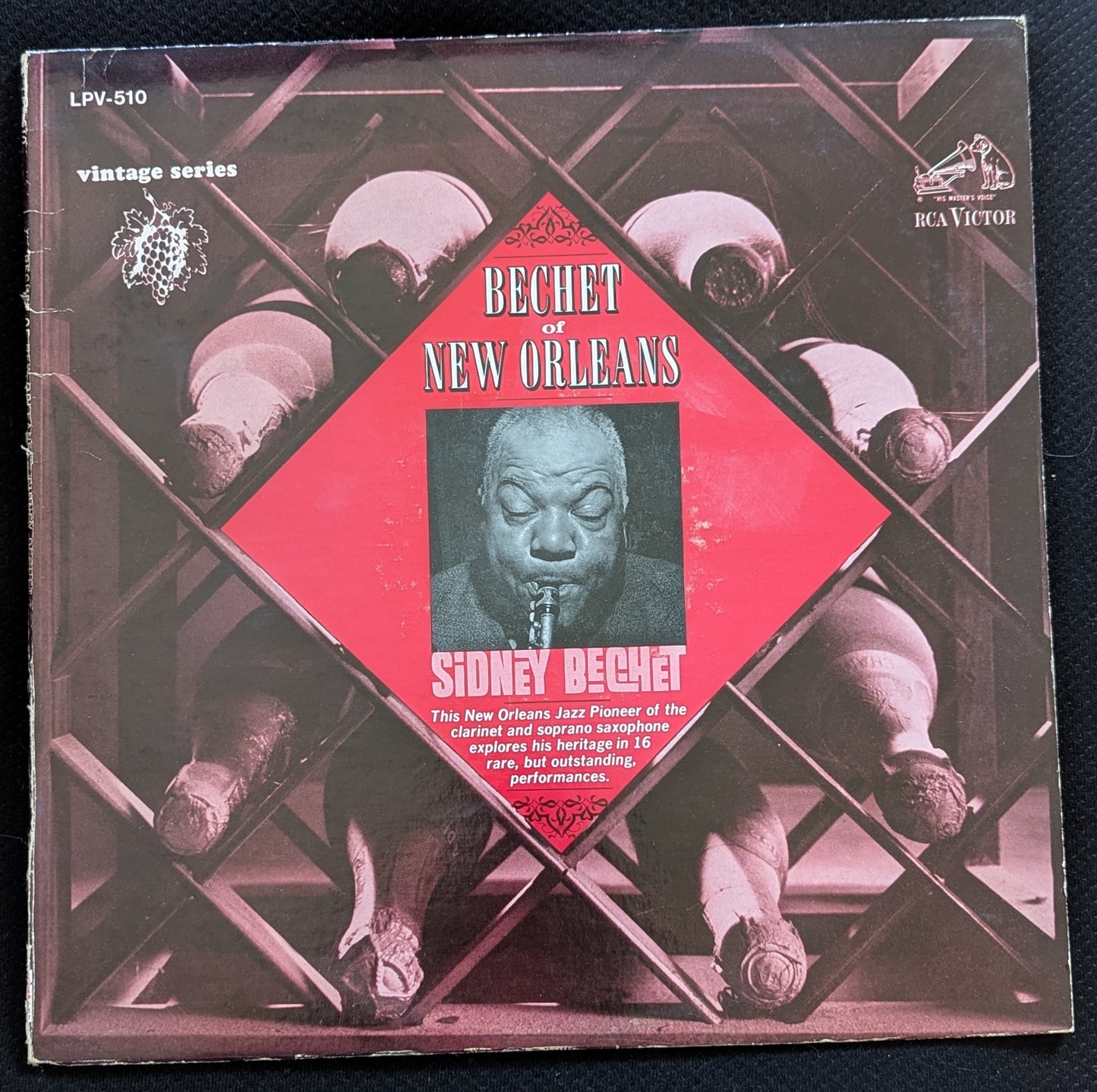 SIDNEY BECHET Bechet Of New Orleans LP Vinyl Record LPV-510 (VG Vinyl, G+ Sleeve)