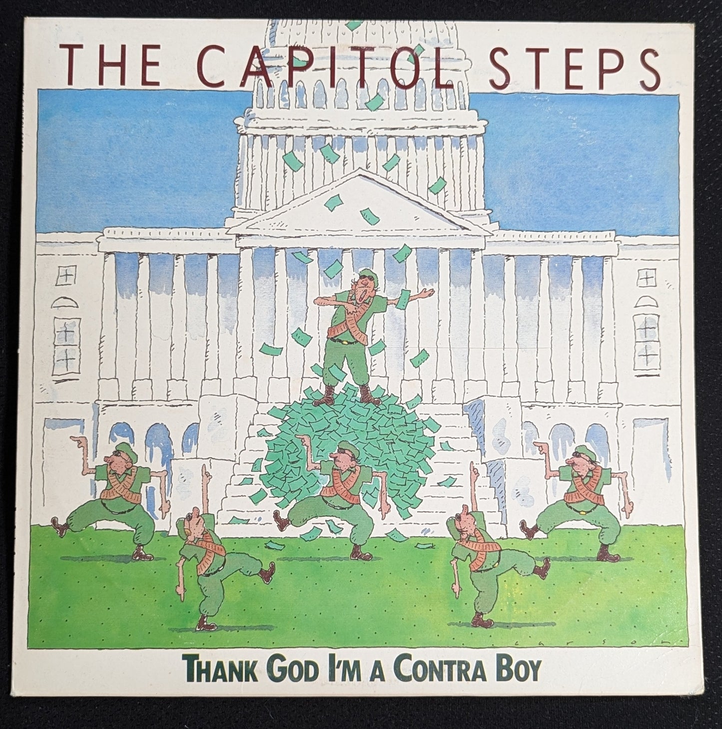 THE CAPITOL STEPS Thank God I'm A Country Boy LP Vinyl Record 1987 Parody (VG+ Vinyl, VG Sleeve)