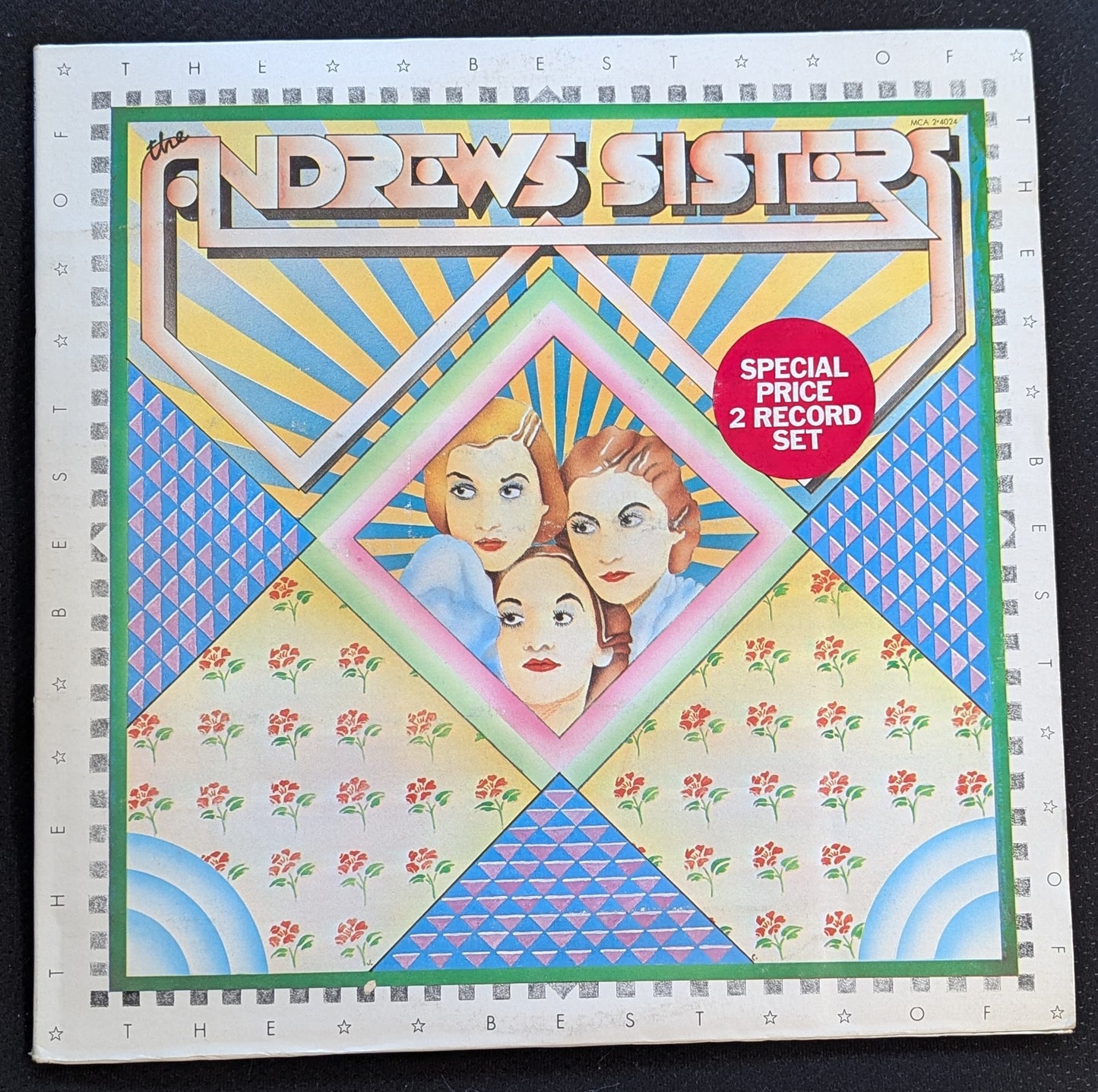 The Best Of THE ANDREWS SISTERS 2xLP Vinyl Record 1973 MCA MCA2-4024 (VG Vinyl, VG Sleeve)