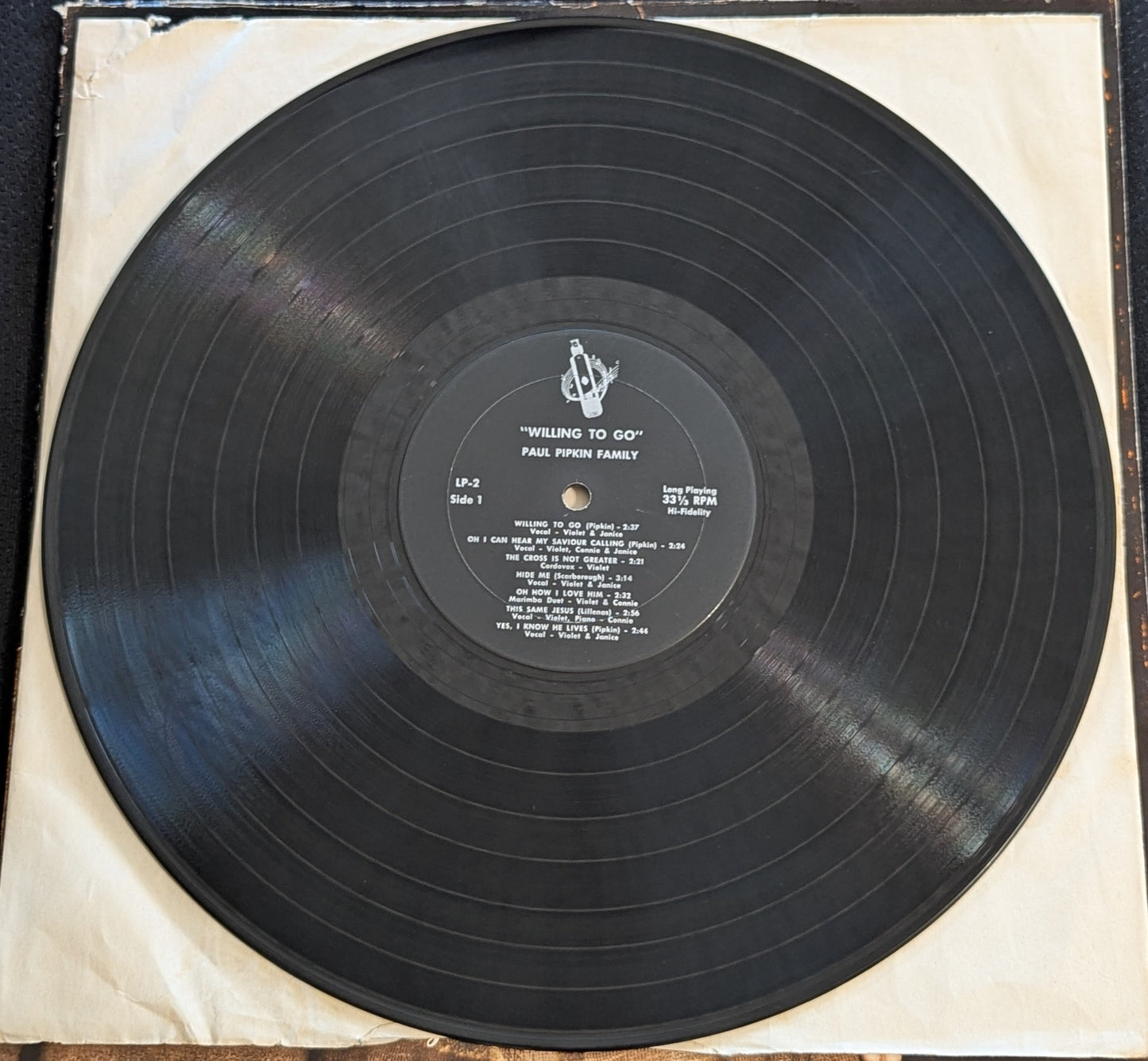 VIOLET & JANICE PIPKIN Willing To Go LP Vinyl Record LP-2 (VG Vinyl, G+ Sleeve)
