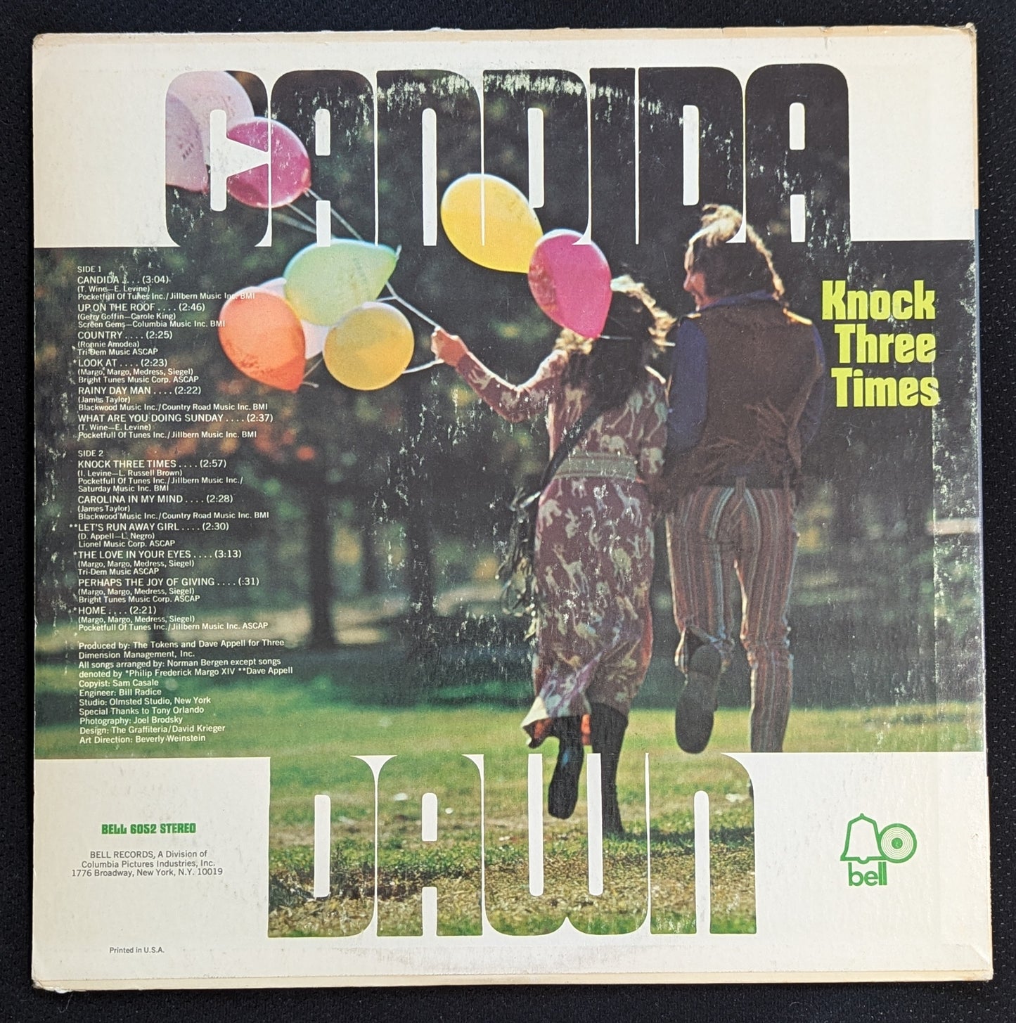 DAWN Candida LP Vinyl Record 1970 Bell 6052 Knock Three Times (VG Vinyl, G+ Sleeve)