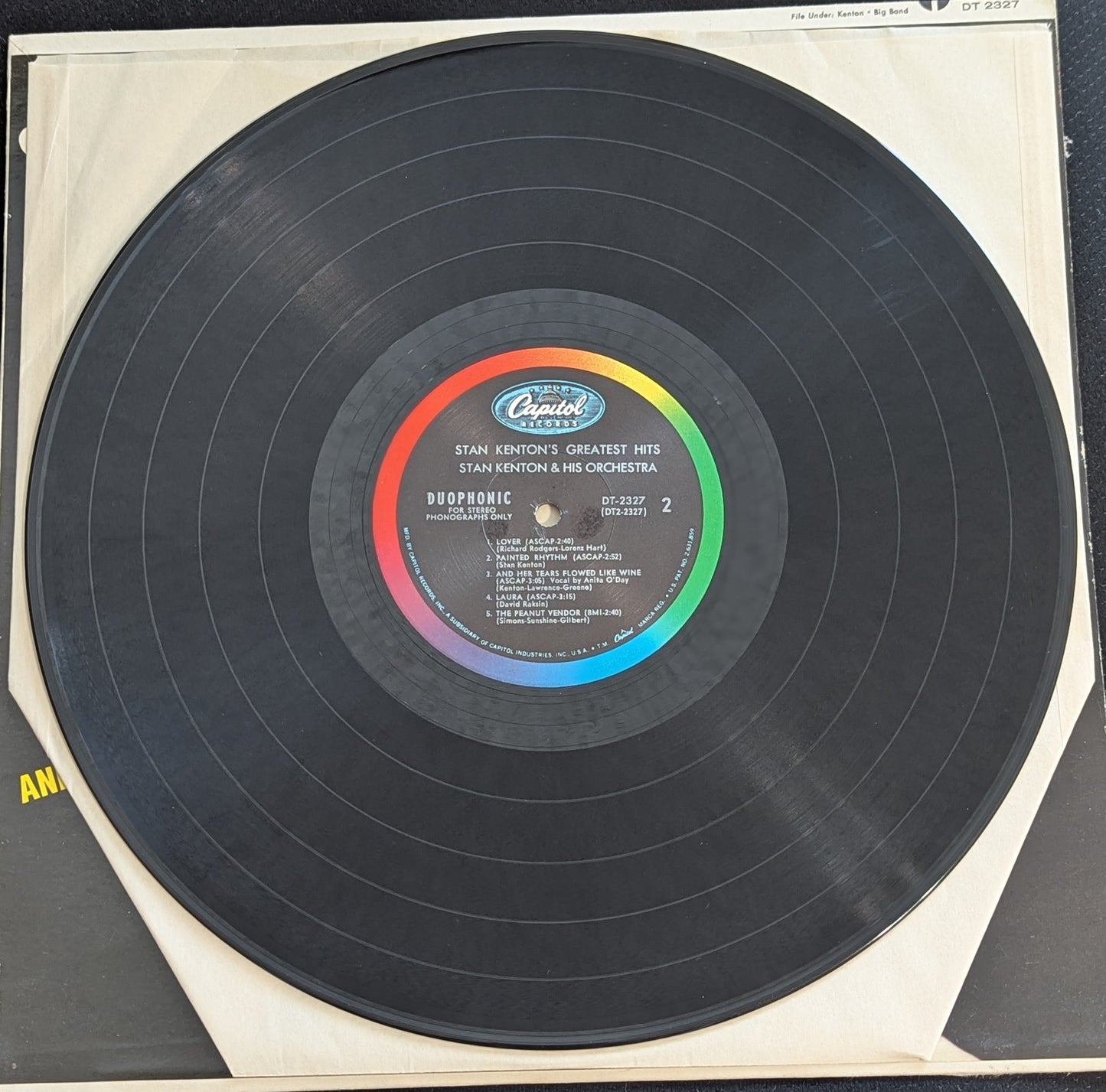 STAN KENTON'S Greatest Hits LP Vinyl Record 1965 Capitol Records DT 2327 (VG Vinyl, G+ Sleeve)