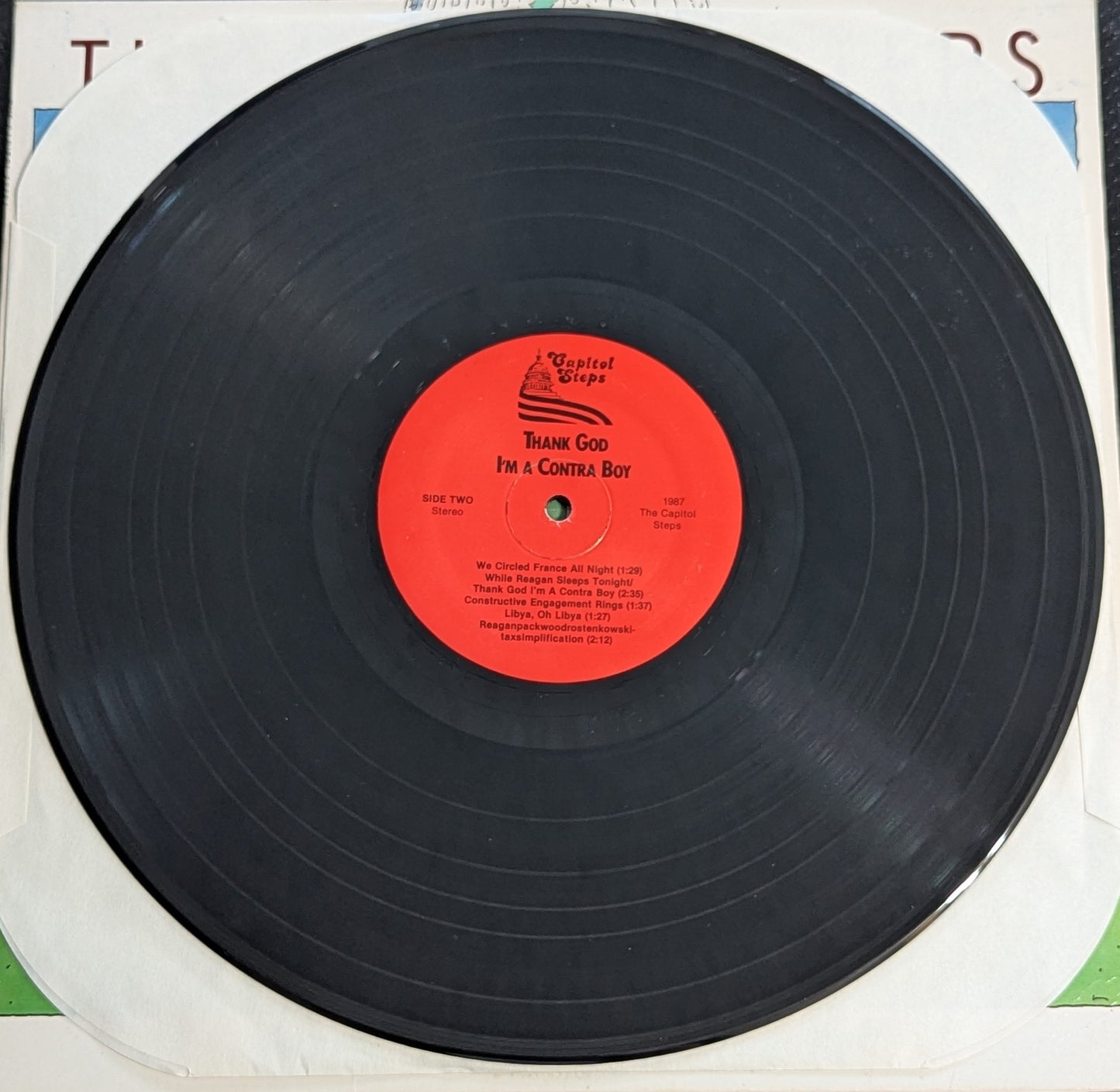 THE CAPITOL STEPS Thank God I'm A Country Boy LP Vinyl Record 1987 Parody (VG+ Vinyl, VG Sleeve)