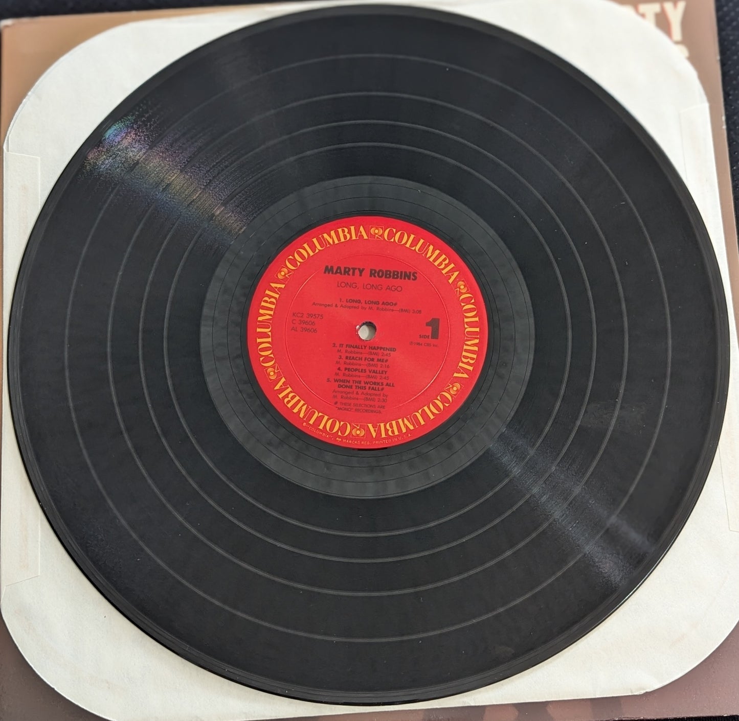 MARTY ROBBINS Long Long Ago 2xLP Vinyl Record 1984 Columbia KC2 39575 (VG+ Vinyl, VG Sleeve)