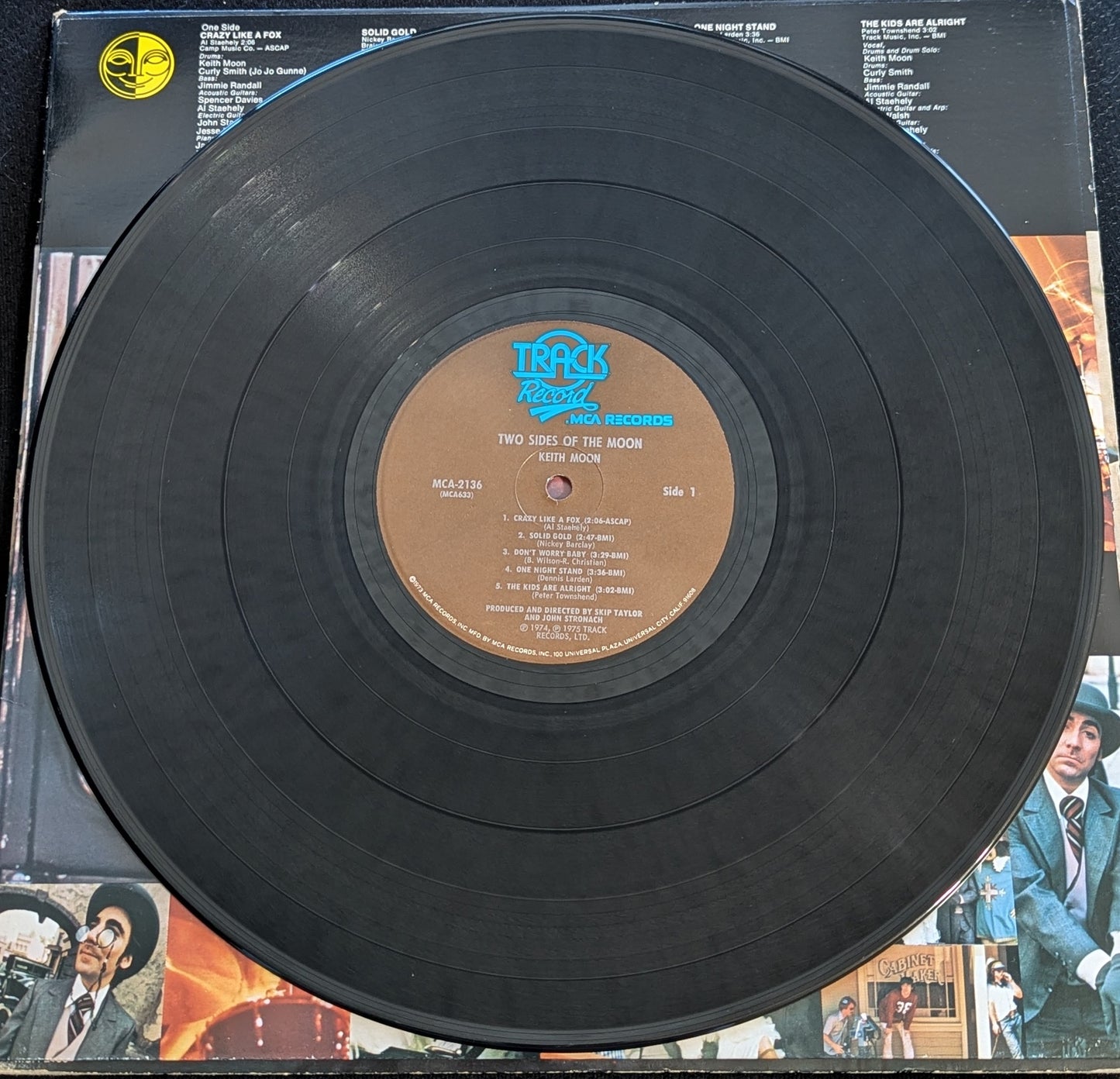 KEITH MOON Two Sides of the Moon LP Vinyl Record 1975 MCA-2136 (VG Vinyl, G+ Sleeve)