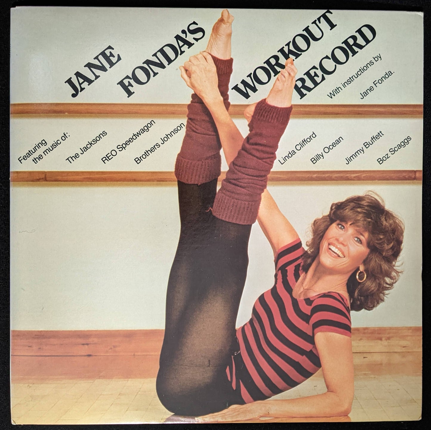 Jane Fonda's Workout Record 2xLP Vinyl Record Columbia CX2 38054 (VG+ Vinyl, VG+ Sleeve)