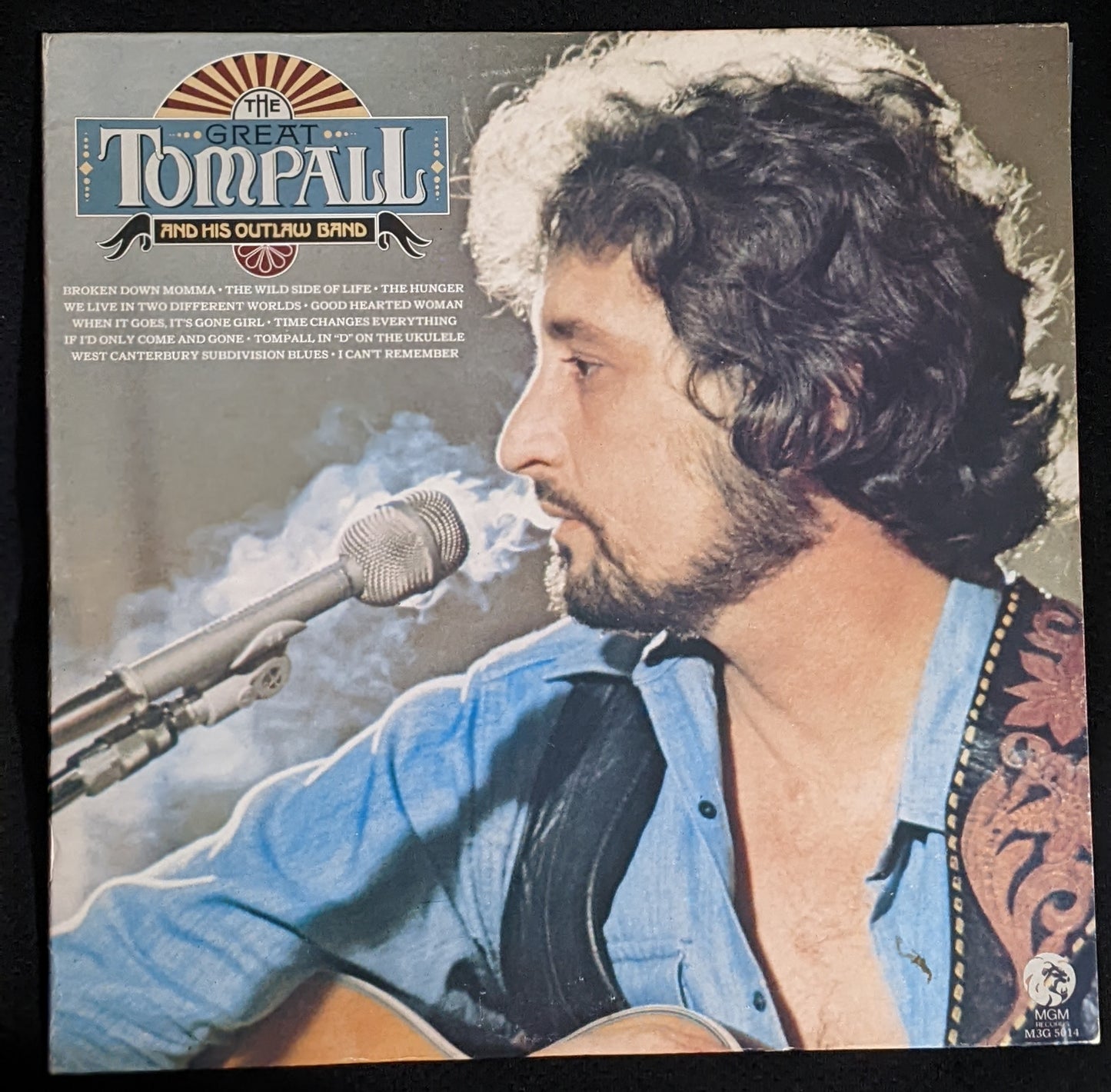 The Great Tompall And His Outlaw Band LP Vinyl Record MGM M3G 5014 (VG Vinyl, VG+ Sleeve)