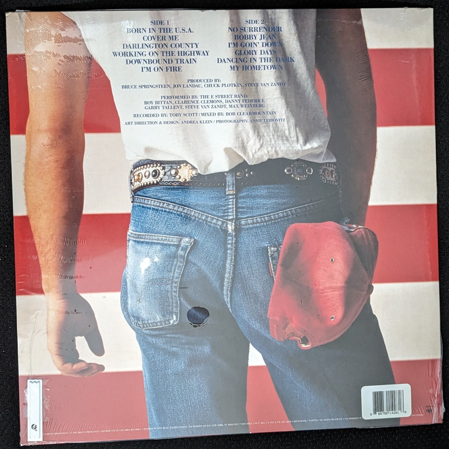 BRUCE SPRINGSTEEN Born in the USA (SEALED) Reissue Columbia QC 38653 (M Vinyl, VG+ Sleeve)