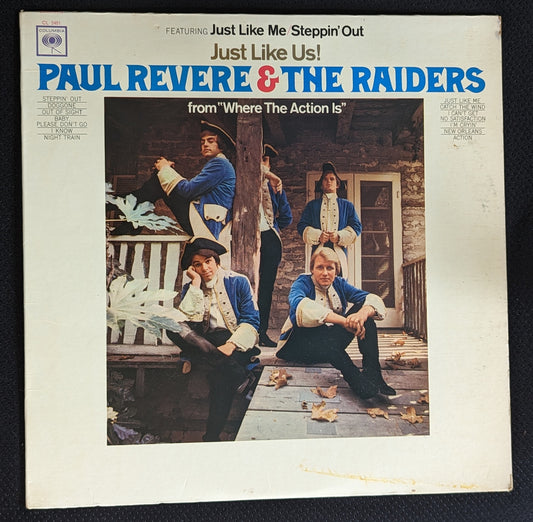 PAUL REVERE & THE RAIDERS Just Like Us LP Vinyl Record 1966 Columbia CL 2451 (VG Vinyl, VG Sleeve)