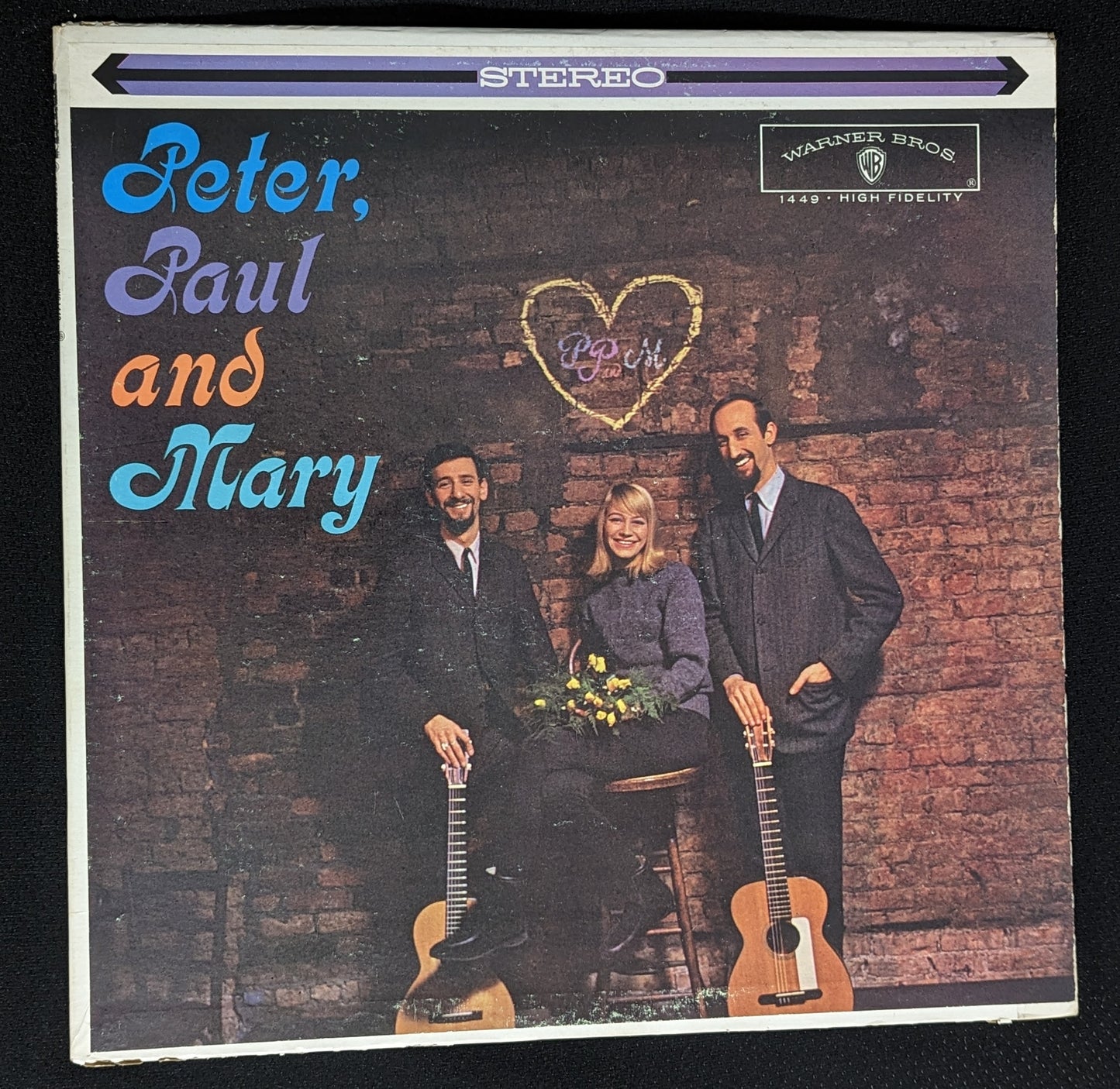 PETER PAUL AND MARY Self Titled LP Vinyl Record Album 1962 Warner Bros WS 1449 (VG Vinyl, VG Sleeve)