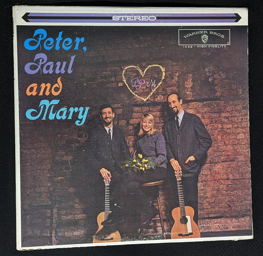 PETER PAUL AND MARY Self Titled LP Vinyl Record Album 1962 Warner Bros WS 1449 (VG Vinyl, VG Sleeve)